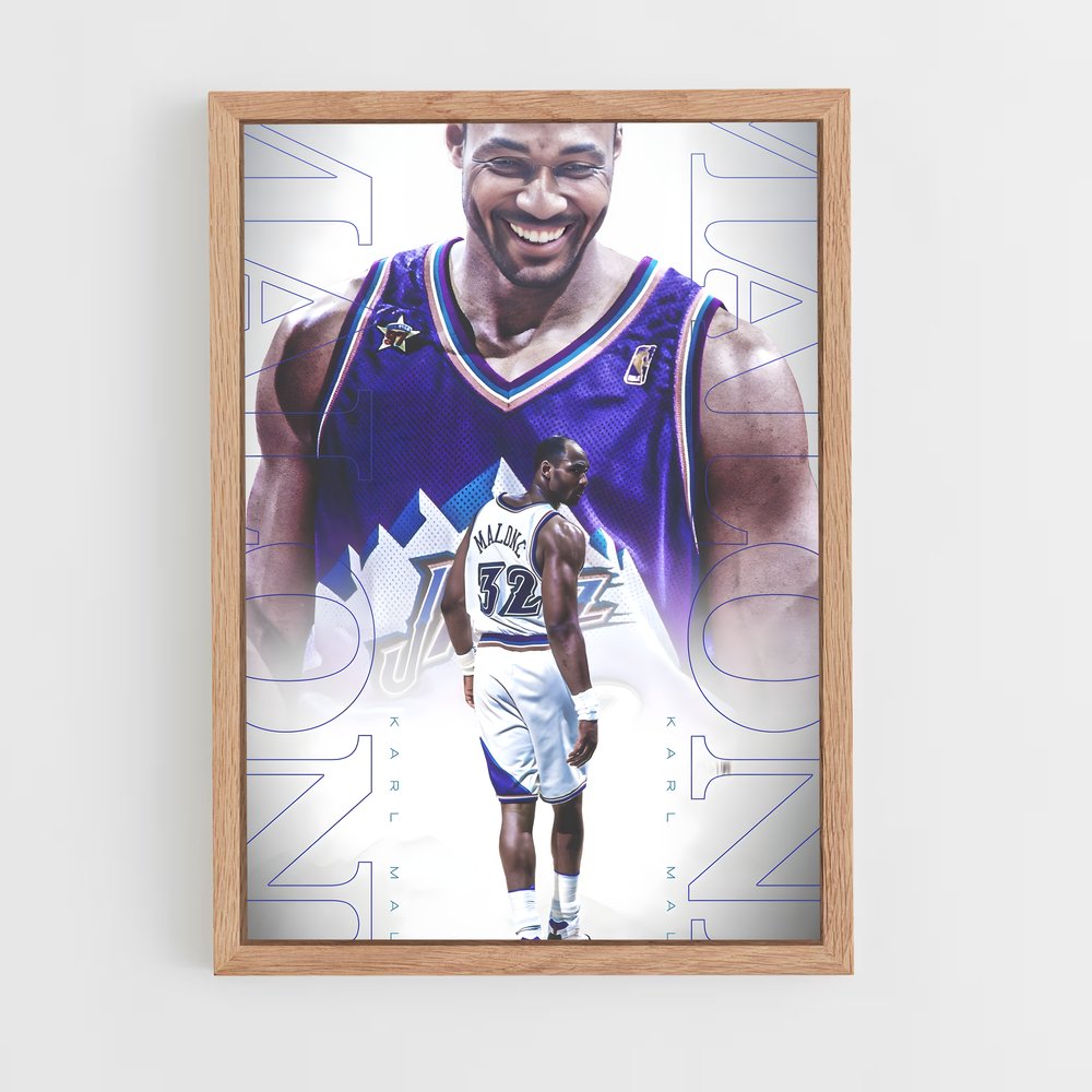Poster Karl malone – affiche Basketball (vue 4)